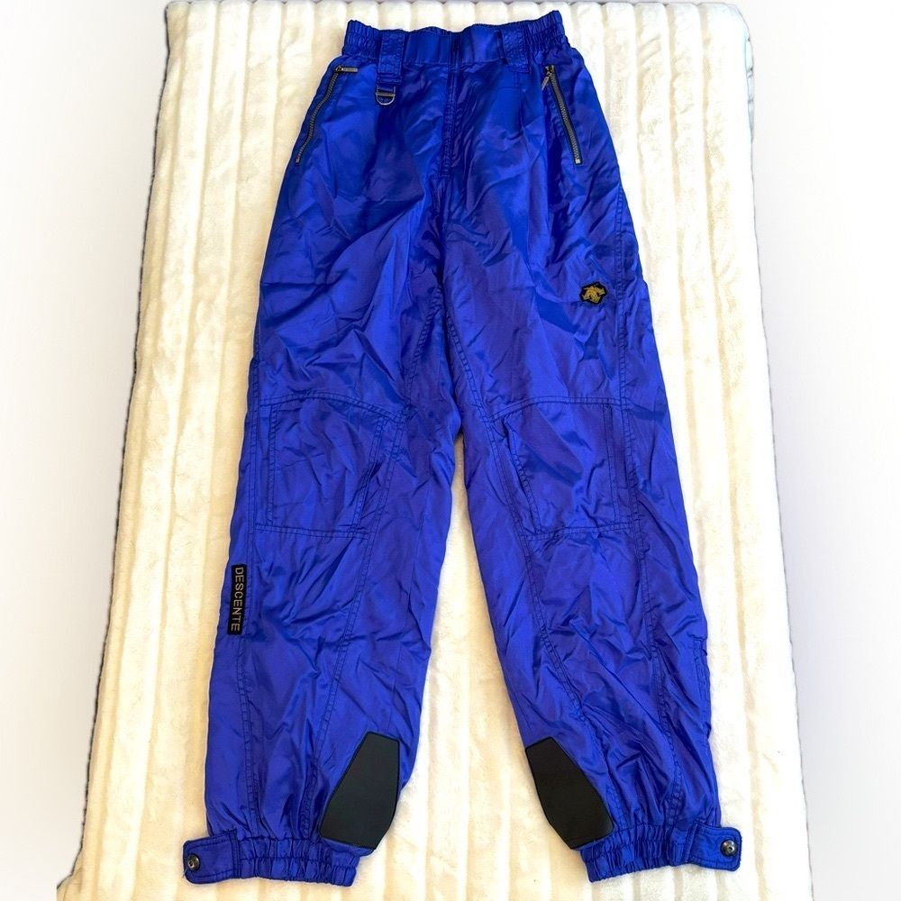 Descente women’s insulated ski snowboard pant, blue, tag size 32, size XS/S